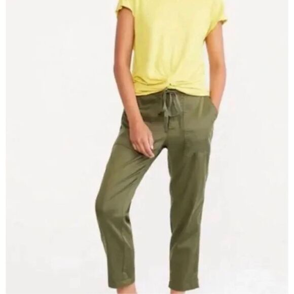 Lou & Grey Green Tapered Leg Trousers NWT Size M - Picture 1 of 7